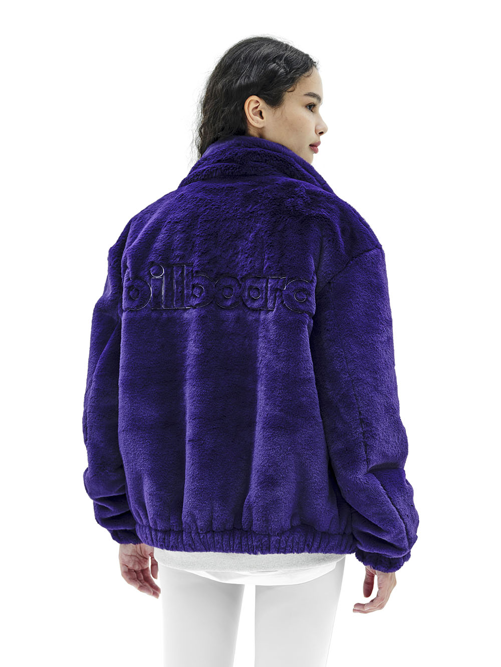 Merrick St Eco Fur Jumper_Purple