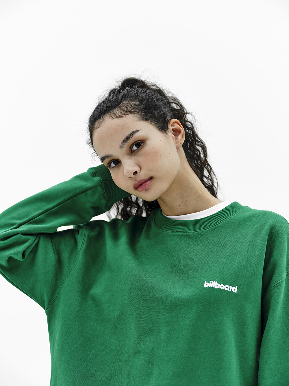 [김동현 착용]Billboard Logo Sweatshirt_Green