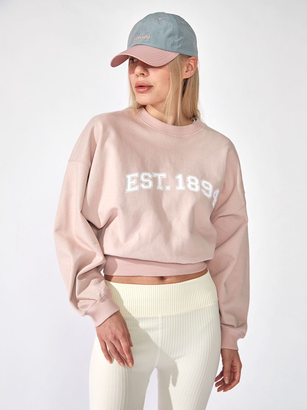 EST1894 Crop Sweatshirt_Pink