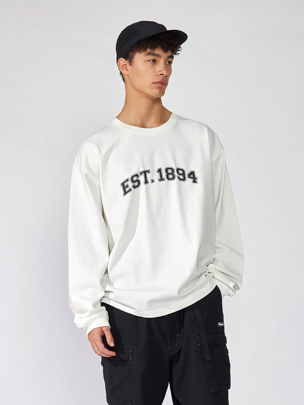 EST1894 Loose Fit Long Sleeve_White