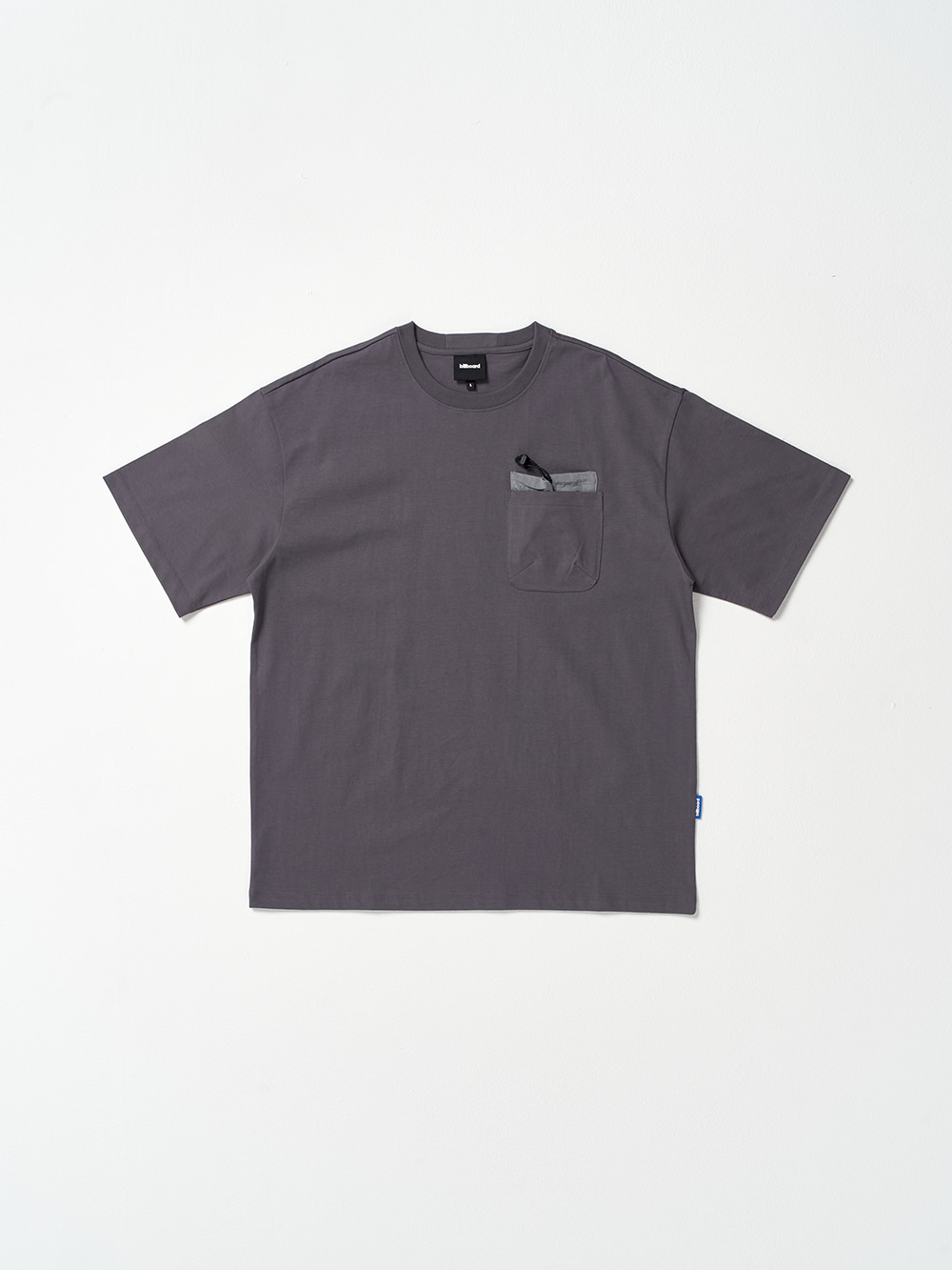 Mixed Pocket Half T-shirts_Charcoal