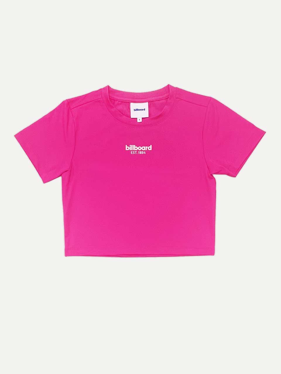 Crop jersey T-shirt_Pink