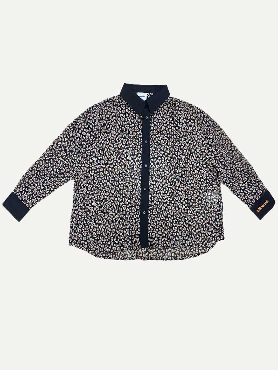 Colored leopard shirt_Black