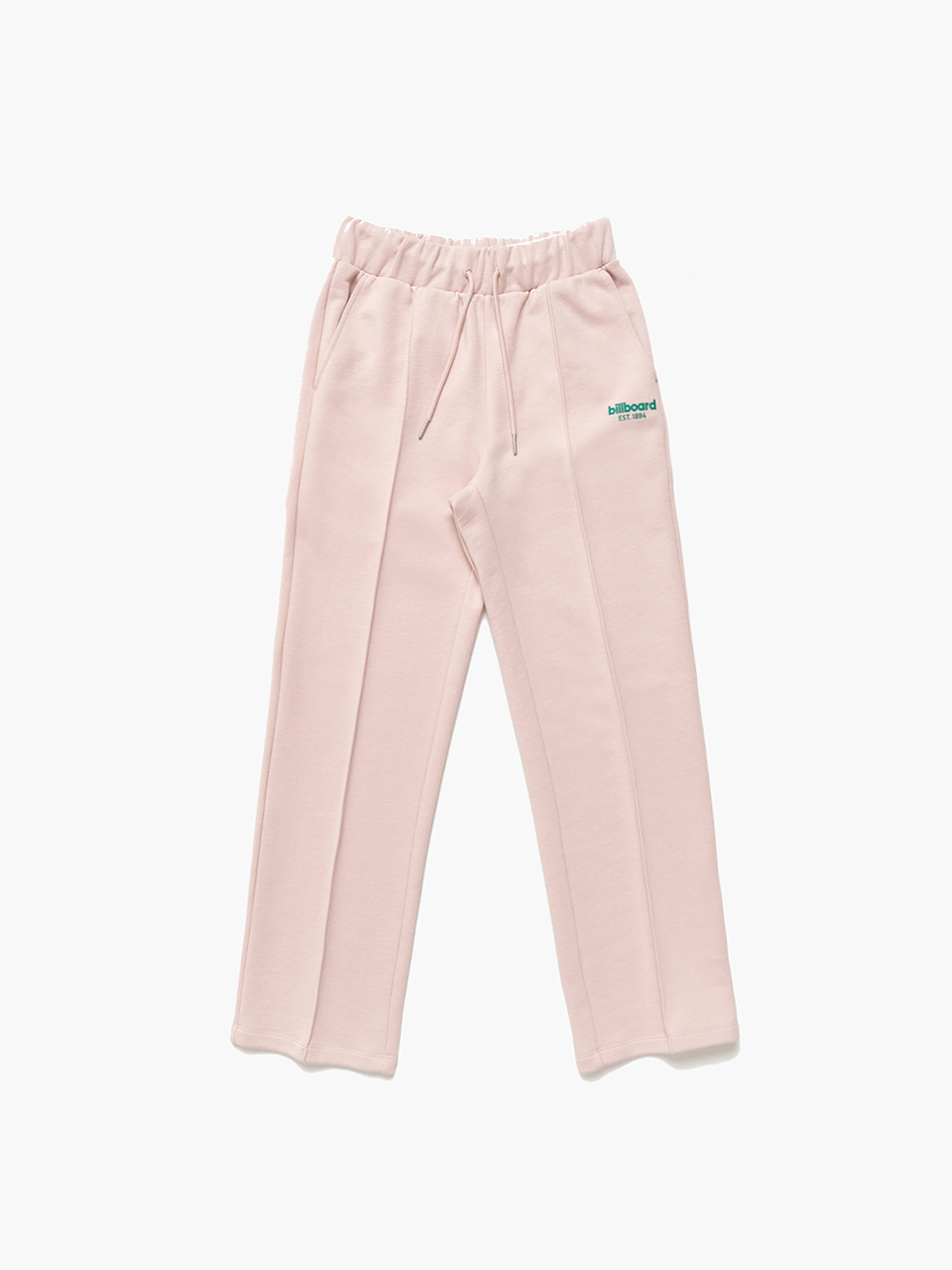 Straight pin tuck cotton pants_Light pink