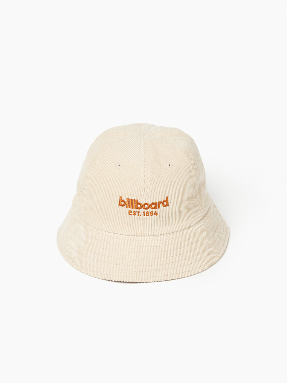 Billboard logo corduroy bucket hat_Light beige