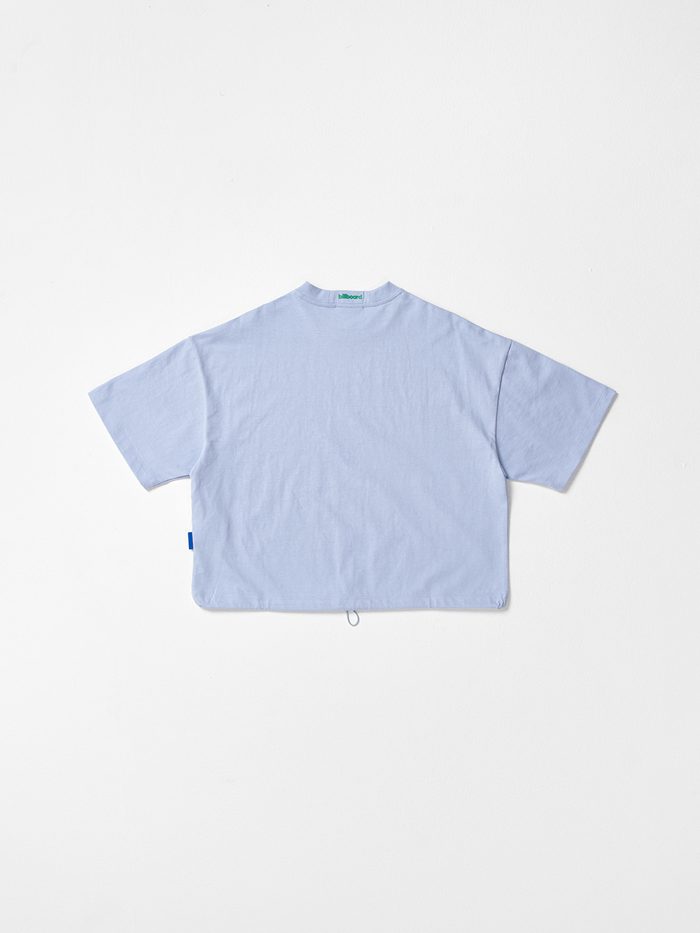 String Crop Half T-Shirts_Sky