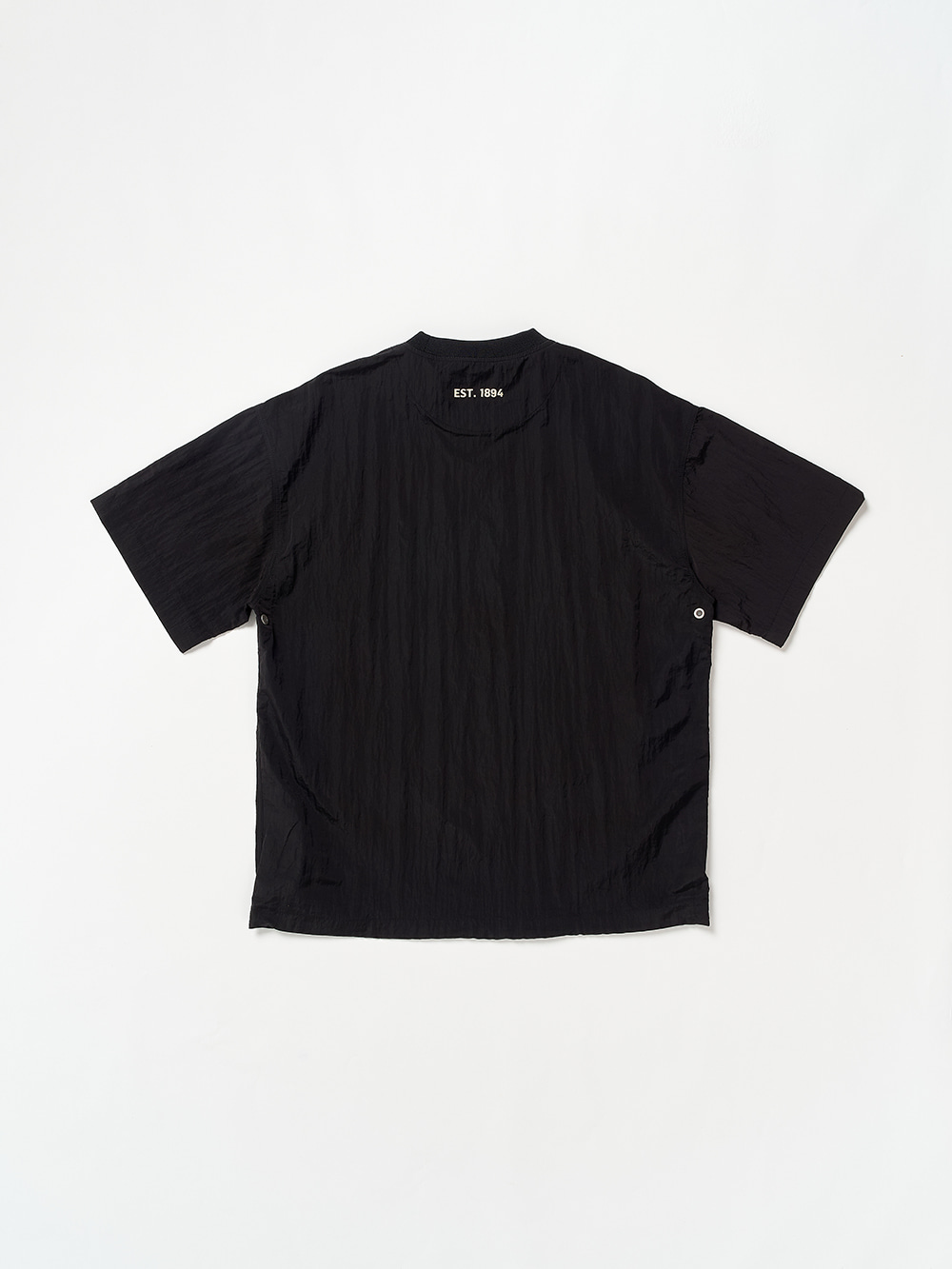 Metal Nylon Half T-Shirt_Black