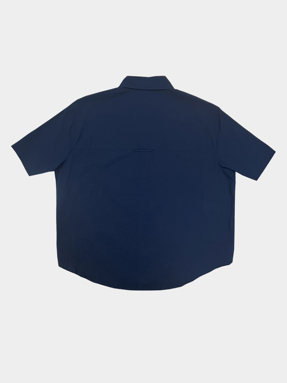 W Basic Half-Sleeved Shirt_Navy