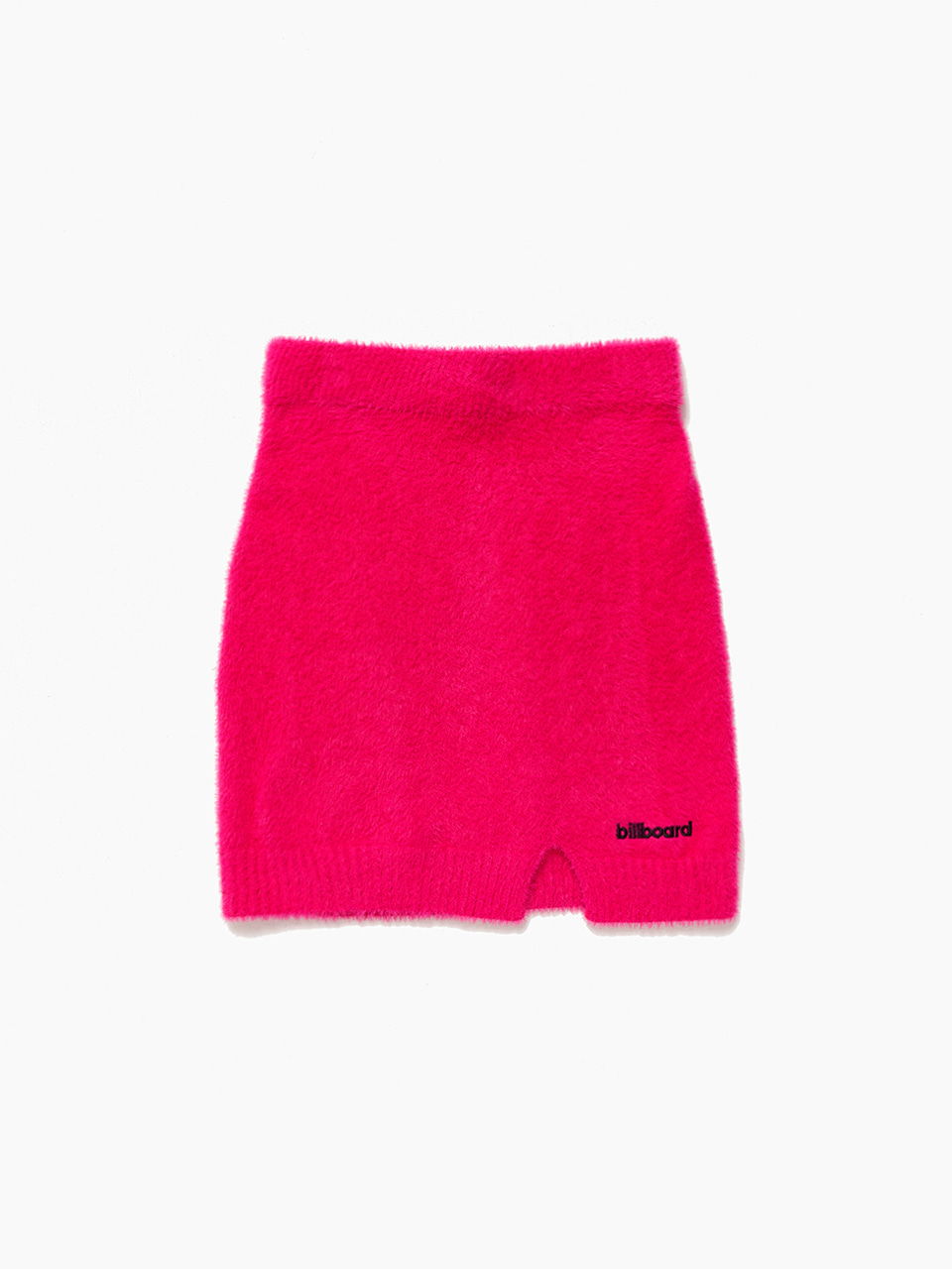 Women mohair knit skirt_Pink