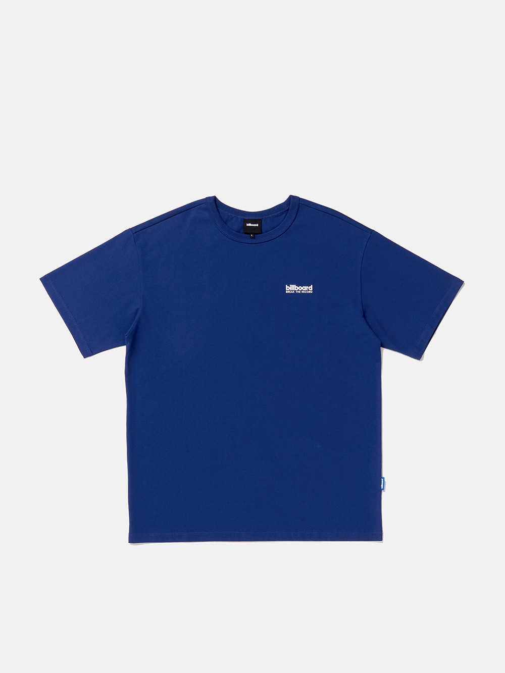 Back Slogan Half T-Shirt_Blue
