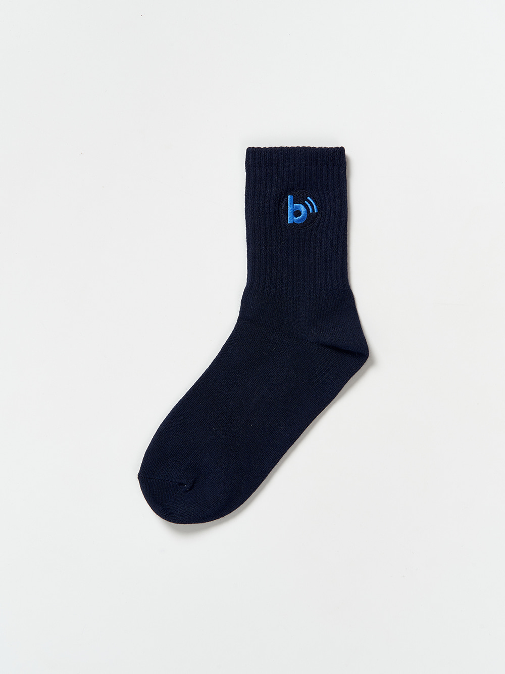 B Logo Basic Socks_Navy