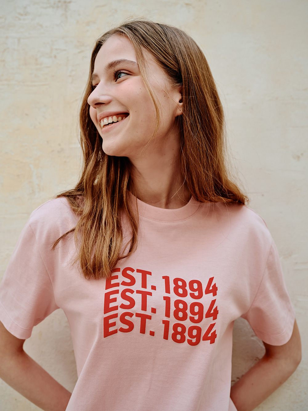 EST.1894 Printed Half T-Shirts_Pink