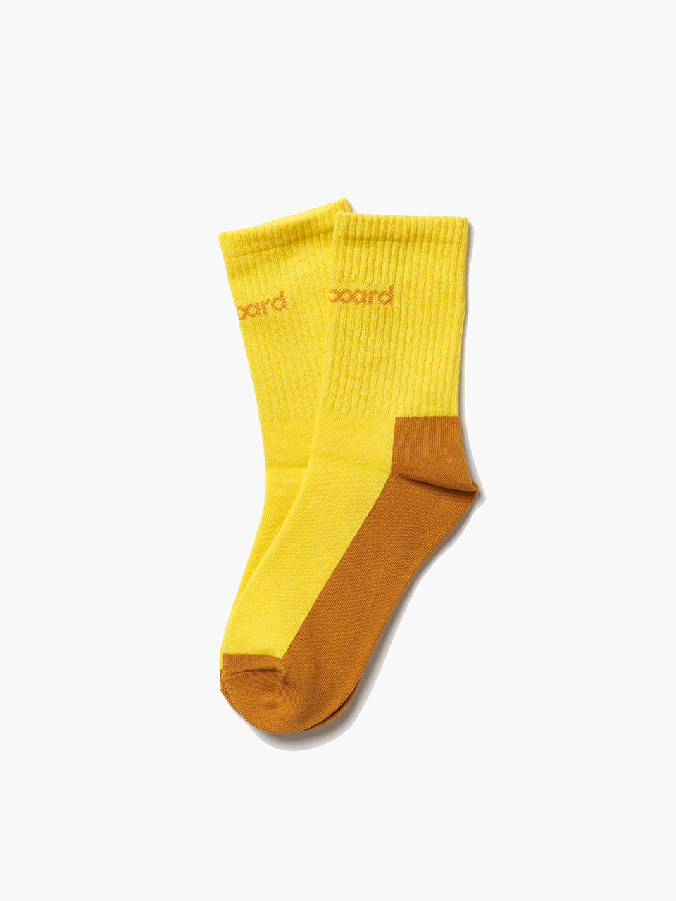 Women pop color socks_Yellow