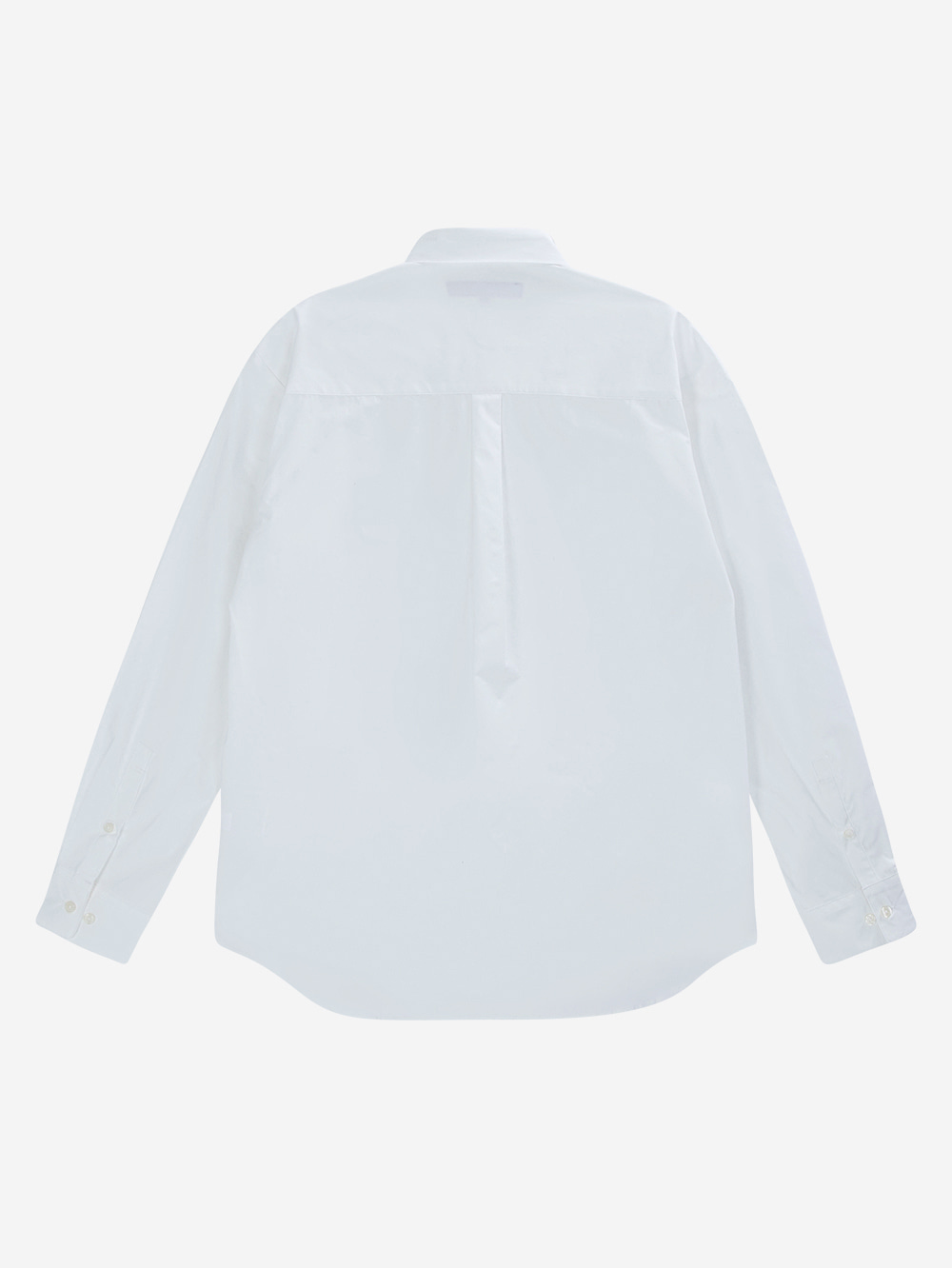 Solid Standard Loose Fit Shirt_White