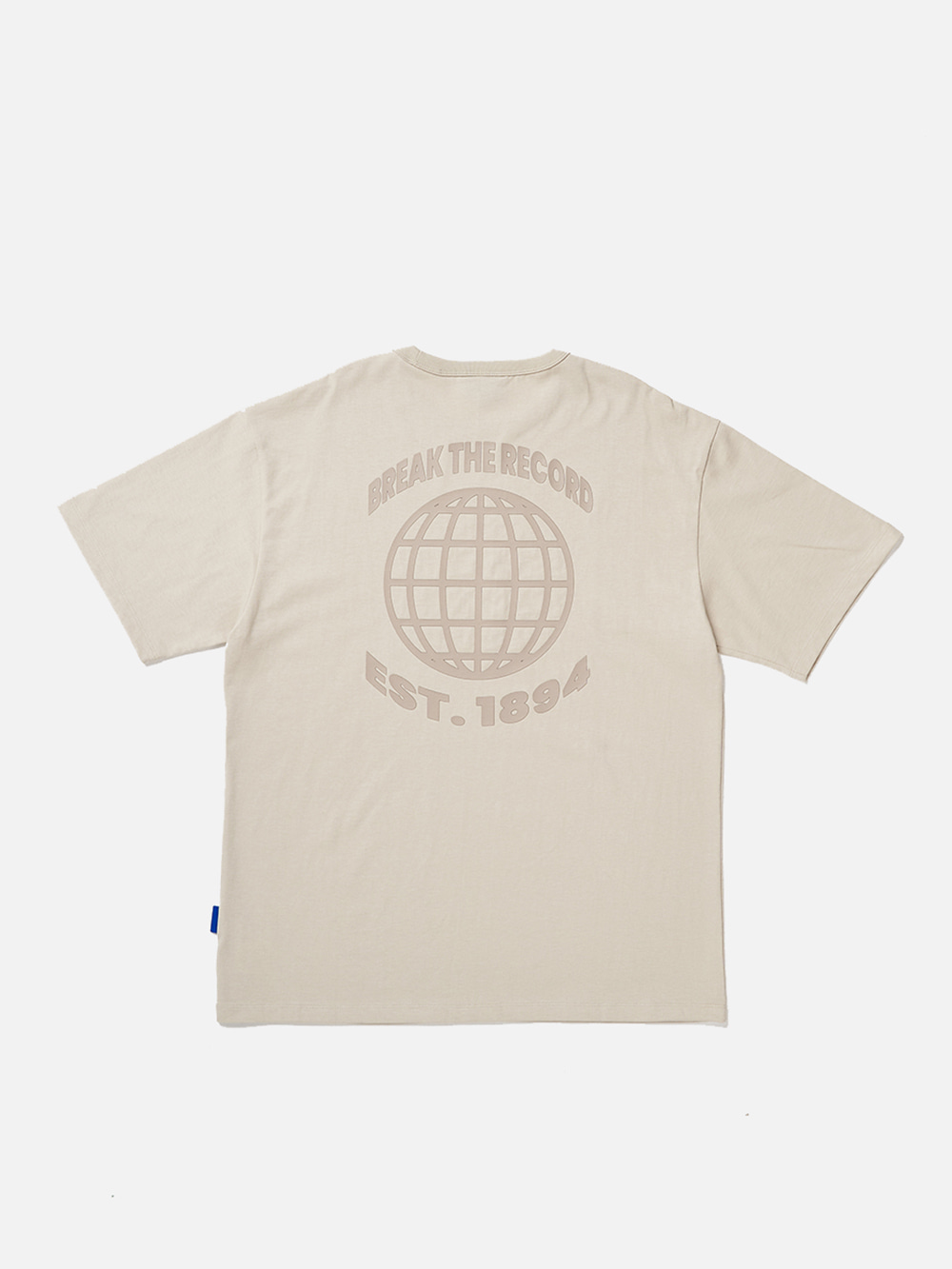 World Wide Records Half T-Shirt_Light Beige