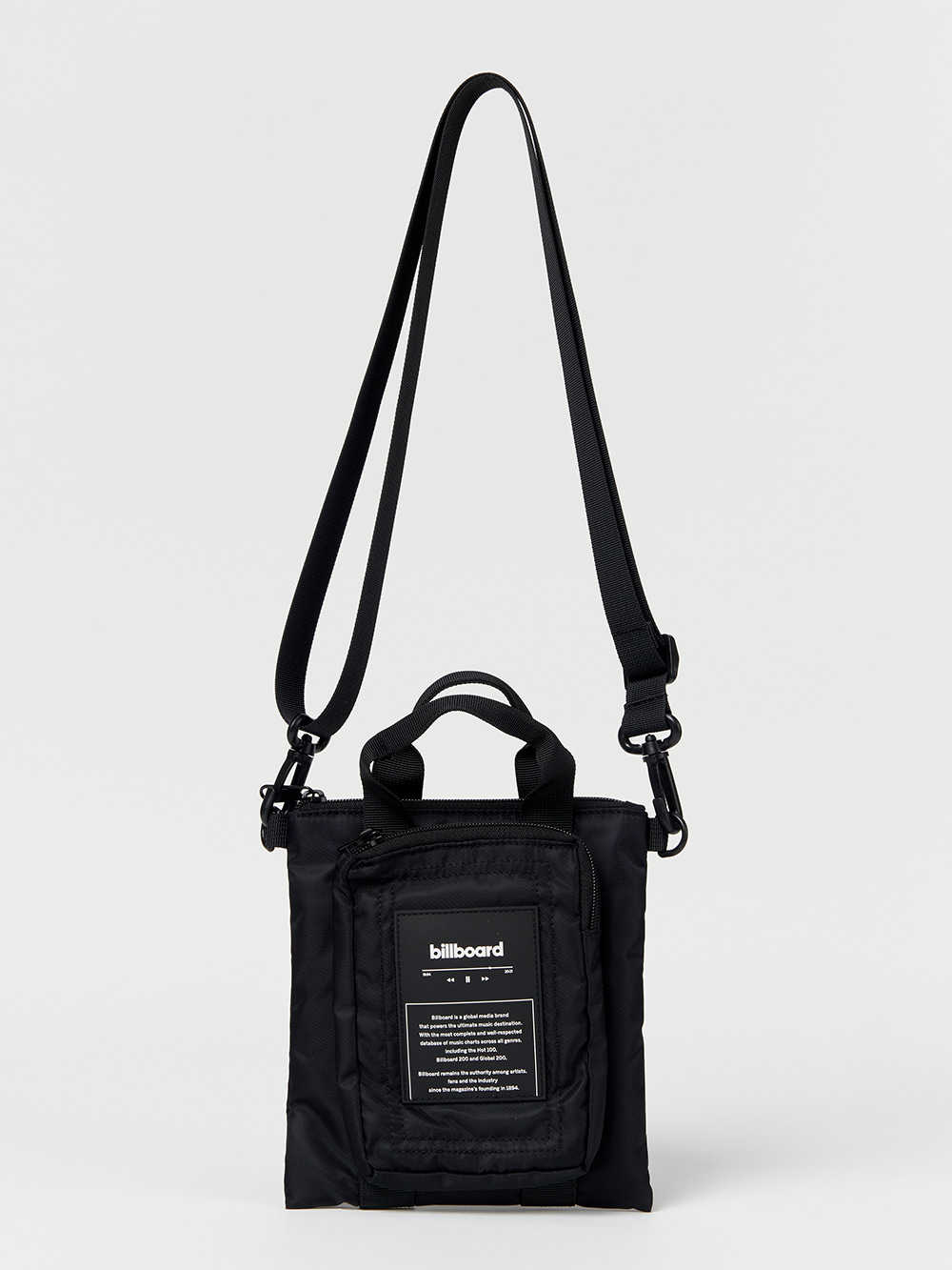 Mini Two Pocket Cross Bag_Black