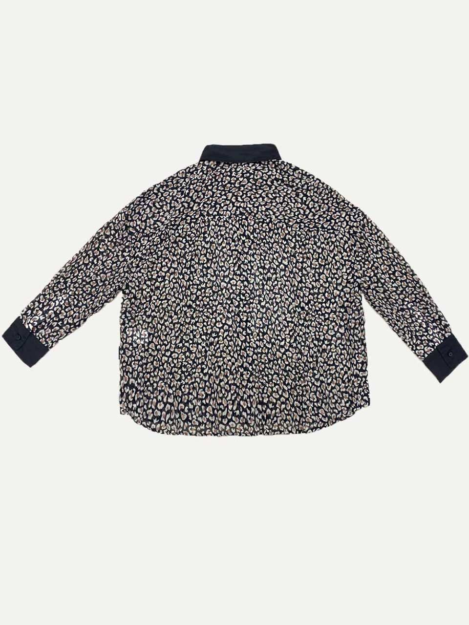 Colored leopard shirt_Black