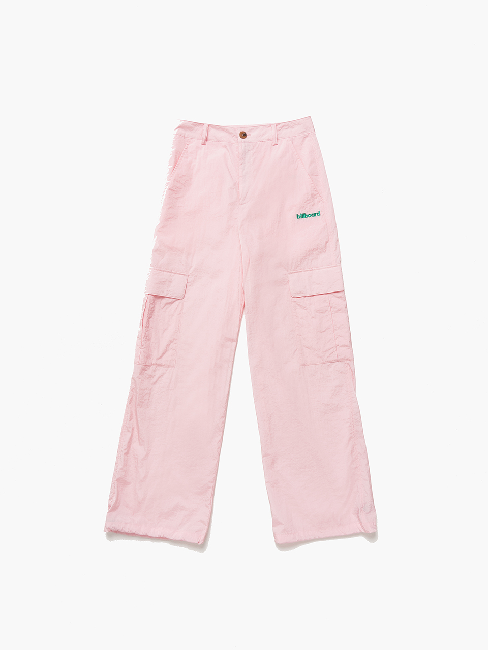 Women string cargo pants_Pink